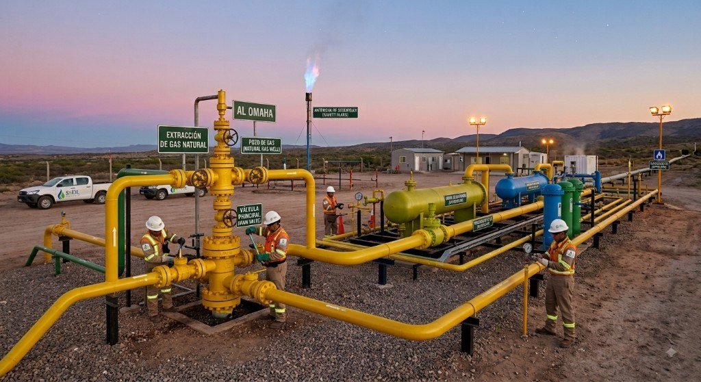 Extracción de gas natural